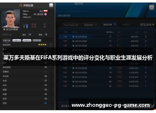 莱万多夫斯基在FIFA系列游戏中的评分变化与职业生涯发展分析