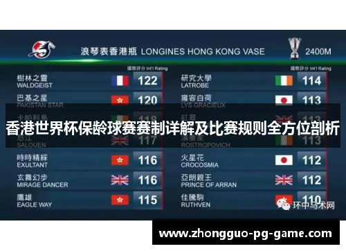 香港世界杯保龄球赛赛制详解及比赛规则全方位剖析